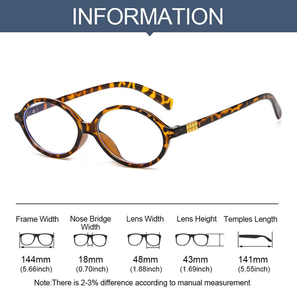 Korea Retro Oval Glasses Frame Women Lovely Ins No Makeup Plain Glasses Men Eyewear Cute Decorative Computer Glasses